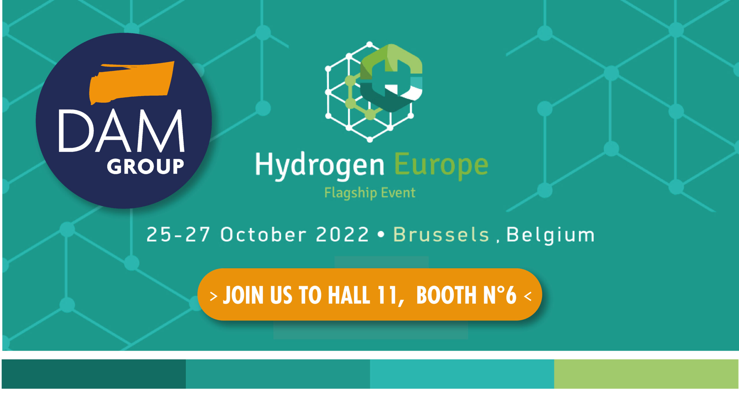 DAM GROUP, participera à Hydrogènn Europe Flagship event expo 2022